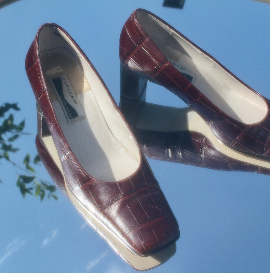 Mahogany Brown Heels