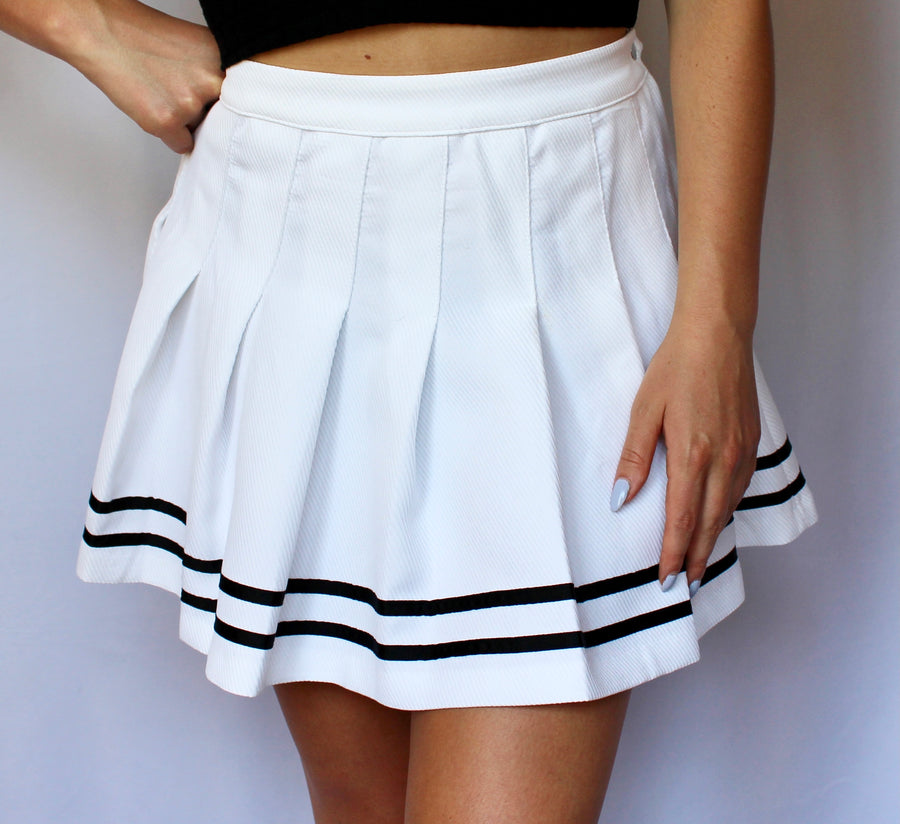 Pleated Mini Skirt