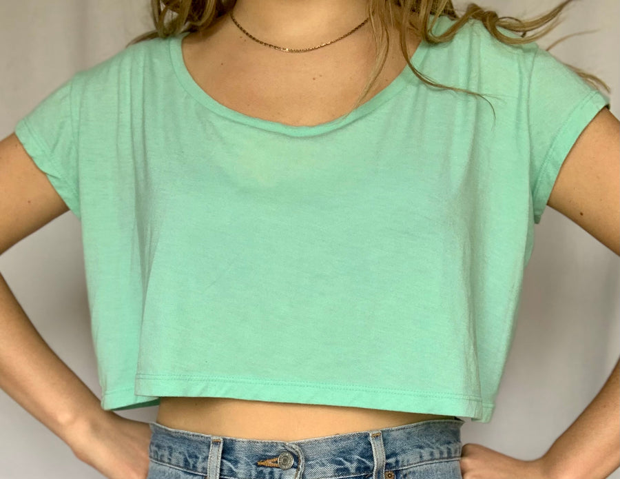 Aqua Crop Top