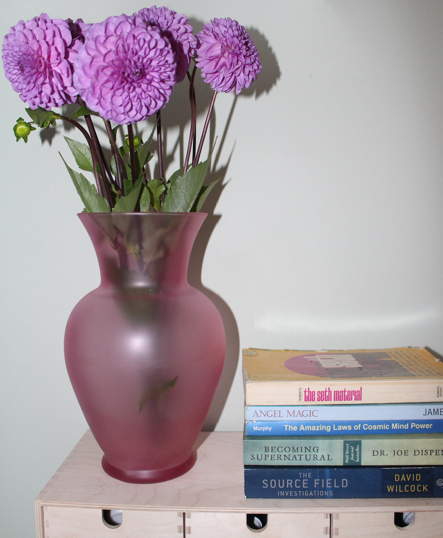 Pink Frosted Vase