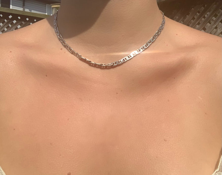 Silver Chain Choker