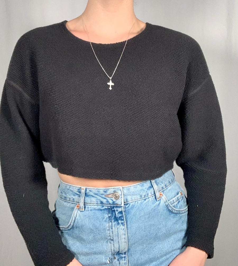 Black Knit Sweater Sweater