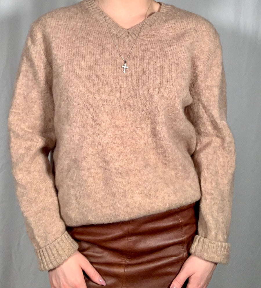 Beige Wool Sweater