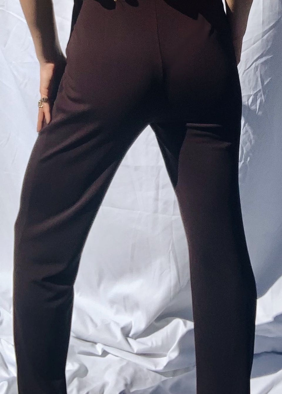 Brown High Waisted Pants